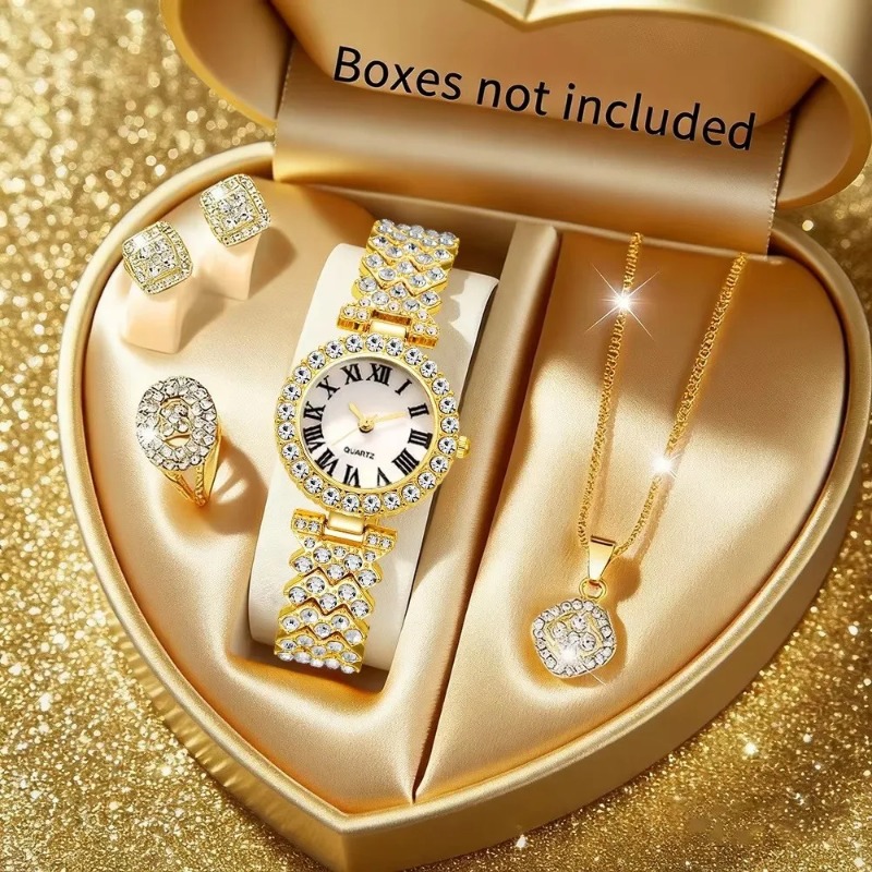 5PCS Luxury Rhinestone Women's - Jewelry Watches Luxury 评论和价格