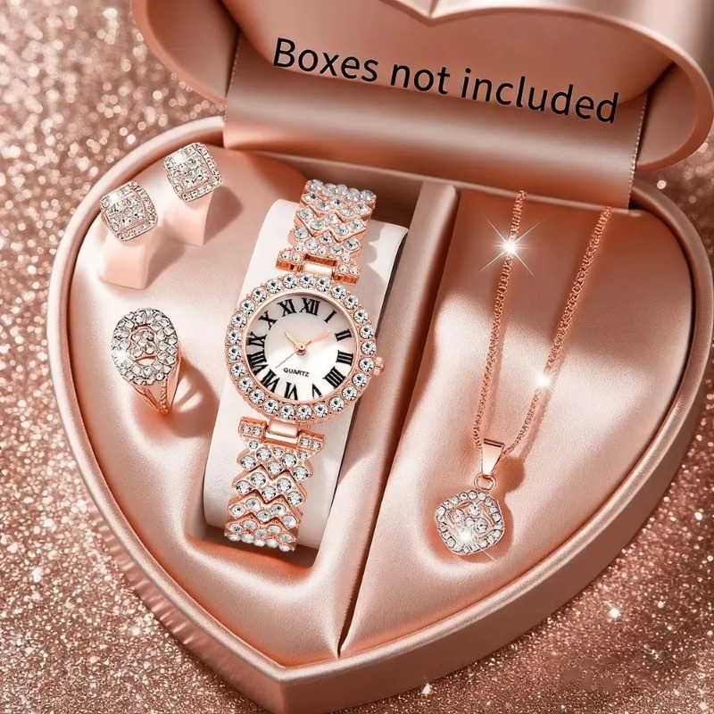 5PCS Luxury Rhinestone Women's - Jewelry Watches Luxury 评论和价格