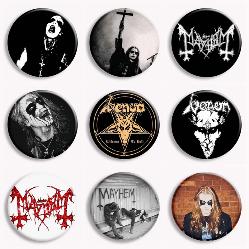 Rock Mayhem Band Soft Button P - Vintage Brooch Pin 评论和价格