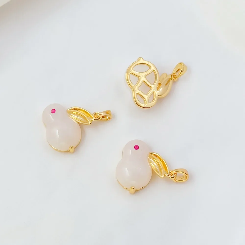 14K Gold and Zirconium Jade Pe - Rose Gold Bracelet 评论和价格