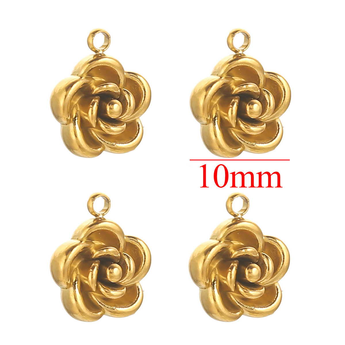 5pcs 8/10mm Stainless Steel Pl - Rose Gold Bracelet 评论和价格