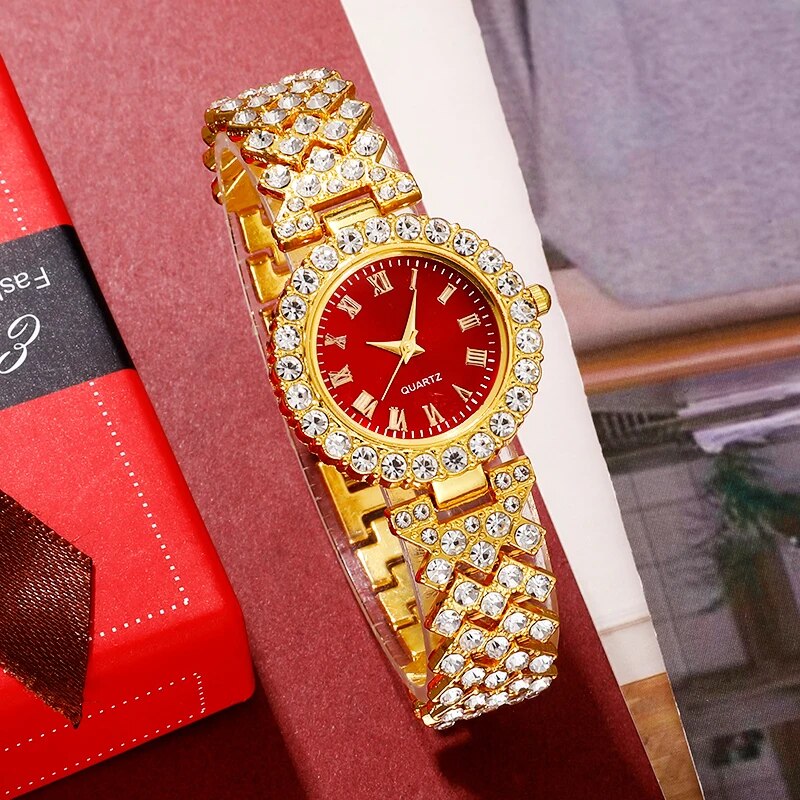 Golden Luxury Watch Women Ring - Jewelry Watches Luxury 评论和价格
