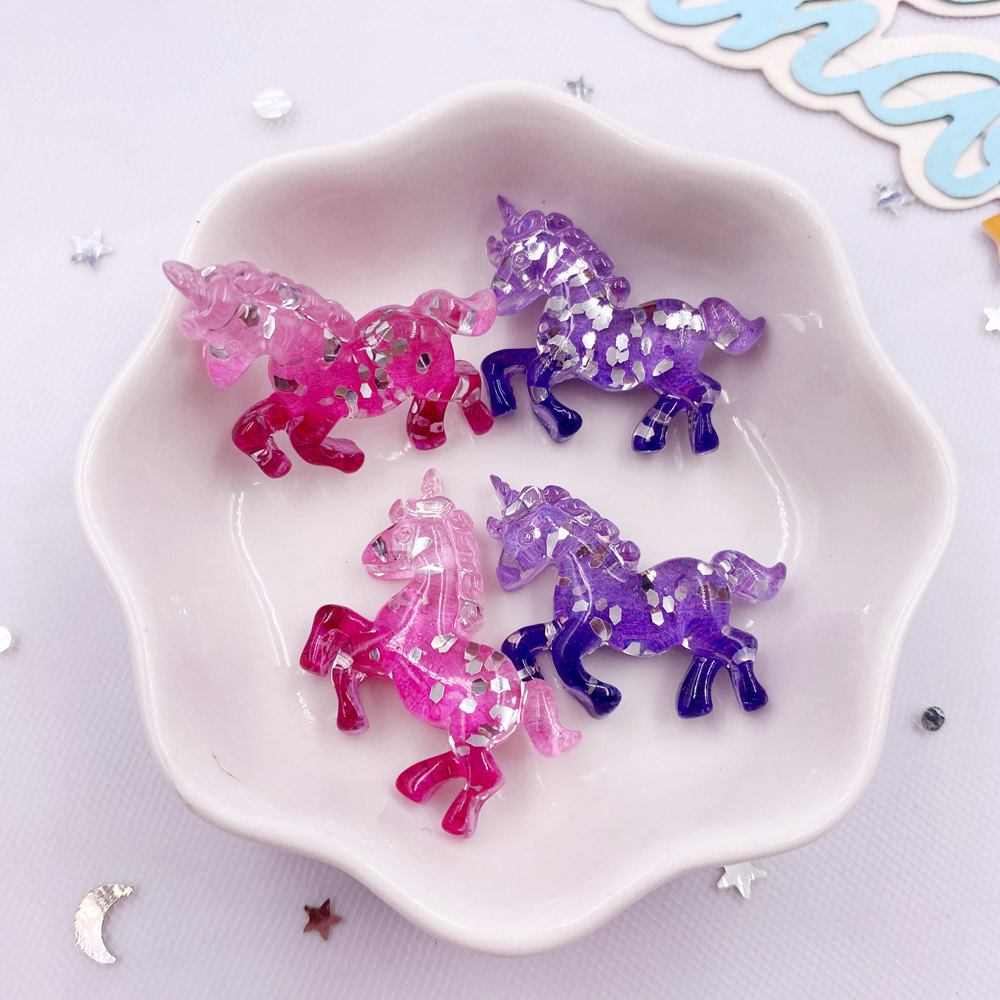 6PCS Colorful Resin Glitter 3D - Paradise Jewelry & Watches Llc Miami Photos 评论和价格