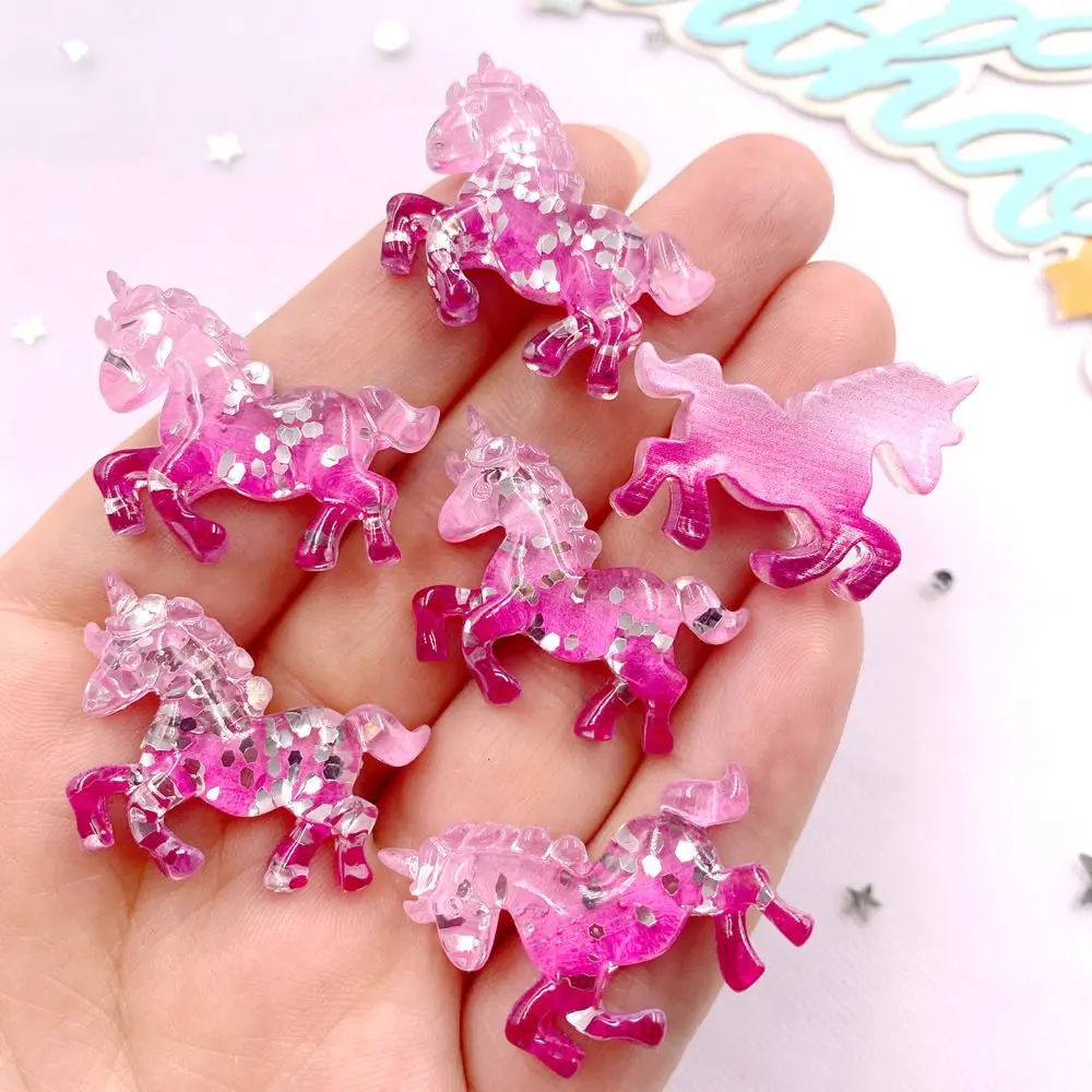 6PCS Colorful Resin Glitter 3D - Paradise Jewelry & Watches Llc Miami Photos 评论和价格