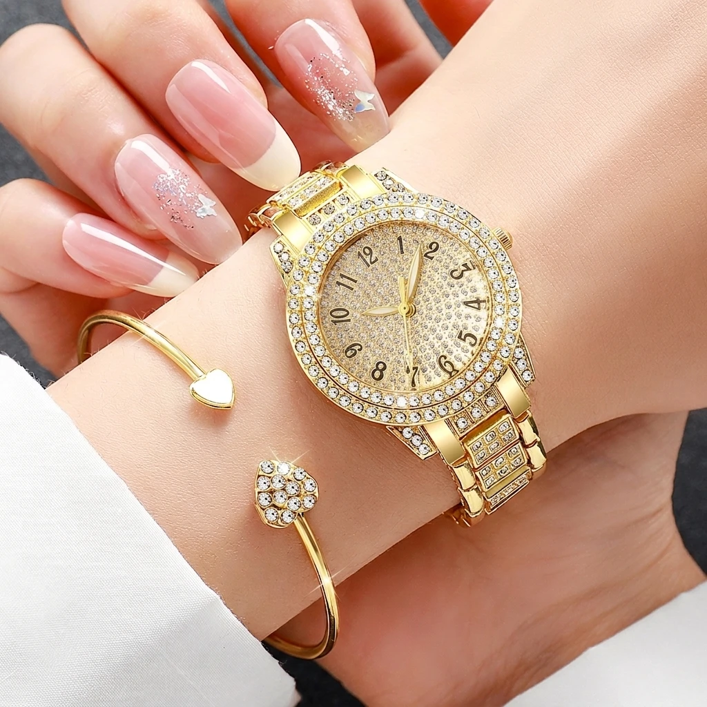 6PCS Fashion Rhinestone Women  - Jewelry Watches Luxury 评论和价格