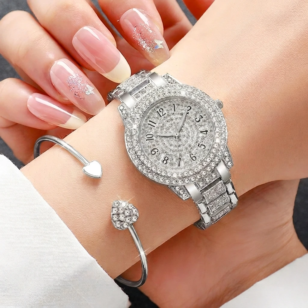 6PCS Fashion Rhinestone Women  - Jewelry Watches Luxury 评论和价格