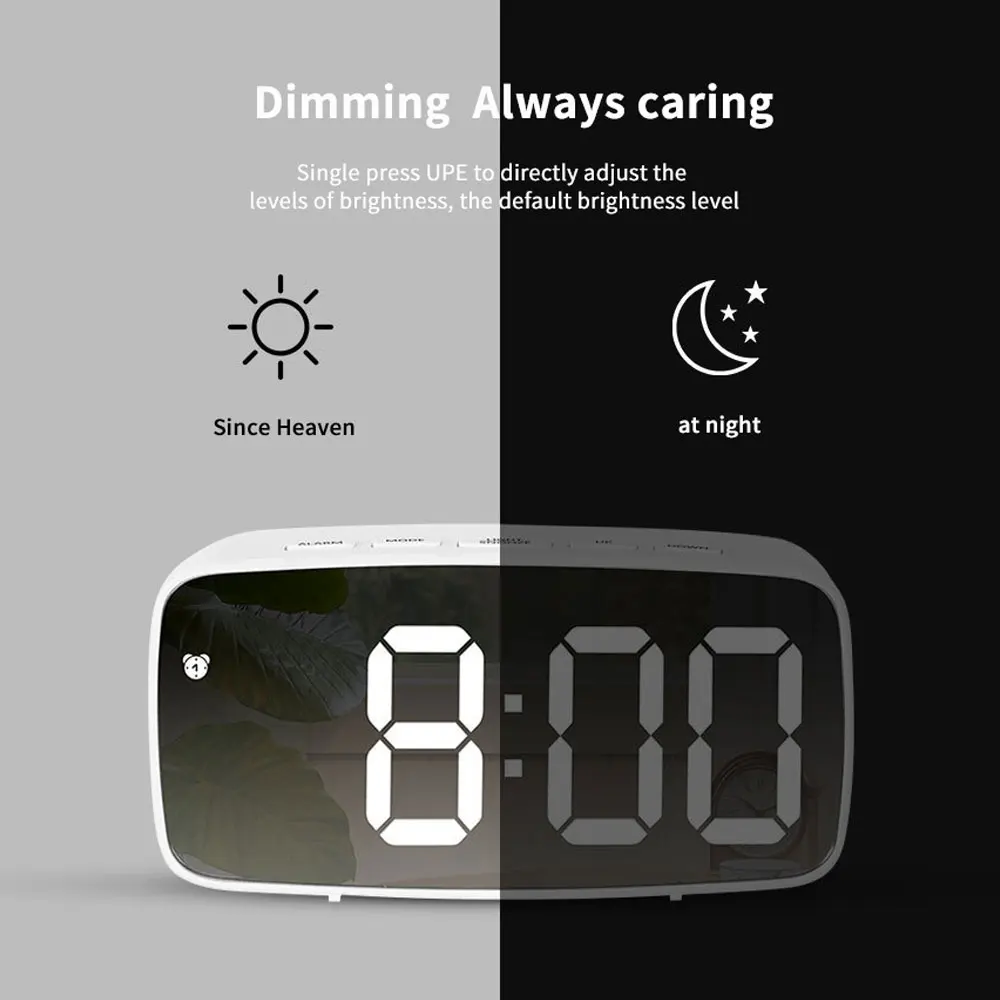 Acrylic Mirror Alarm Clock Ele - Moments Watches & Jewelry Vaughan Mills 评论和价格