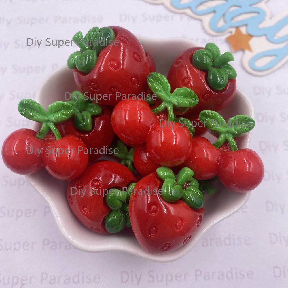 8PCS Resin Kawaii Colorful Red - Paradise Jewelry & Watches Llc Miami Photos 评论和价格