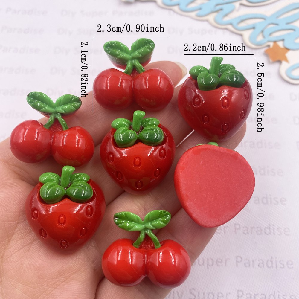 8PCS Resin Kawaii Colorful Red - Paradise Jewelry & Watches Llc Miami Photos 评论和价格