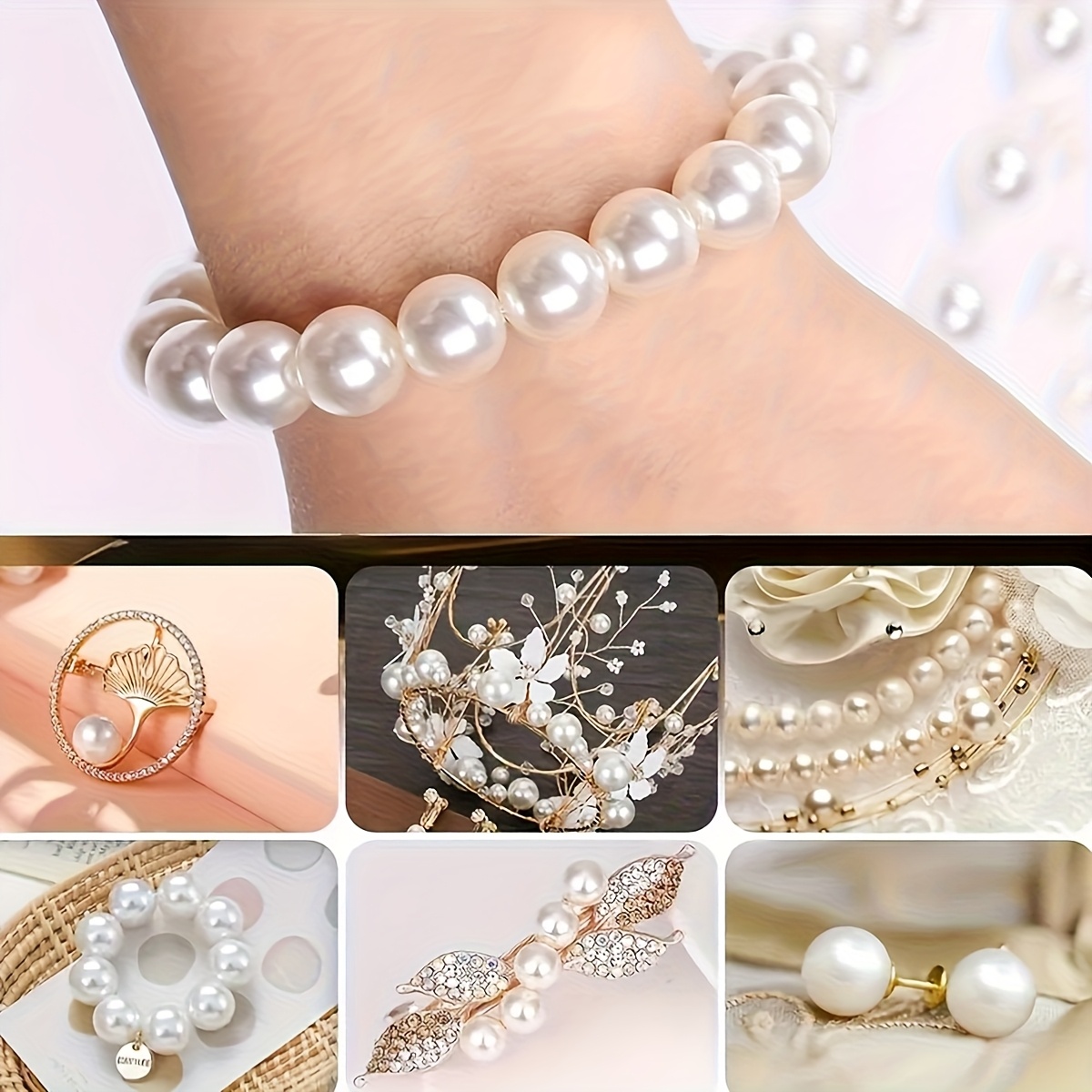 1388pcs 4/6/8/10mm Black, Whit - Fine Jewelry & Watches Photos 评论和价格