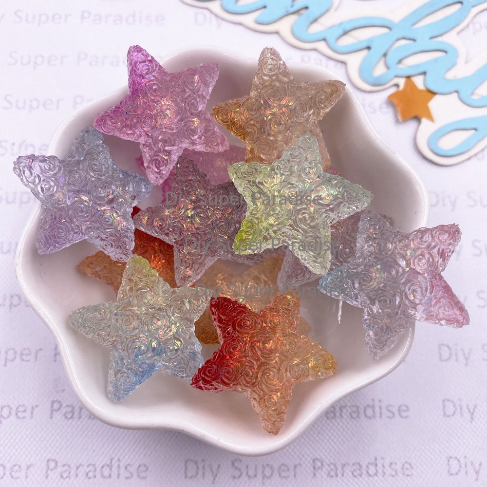 10PCS Resin Clear Candy Color  - Paradise Jewelry & Watches Llc Miami Photos 评论和价格