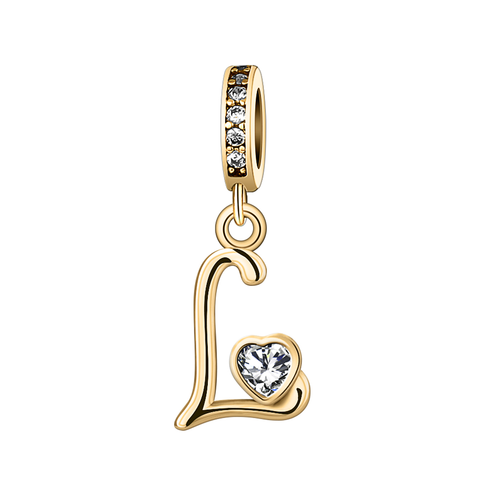 Classic A-Z Letter Pendant 925 - Rose Gold Bracelet 评论和价格