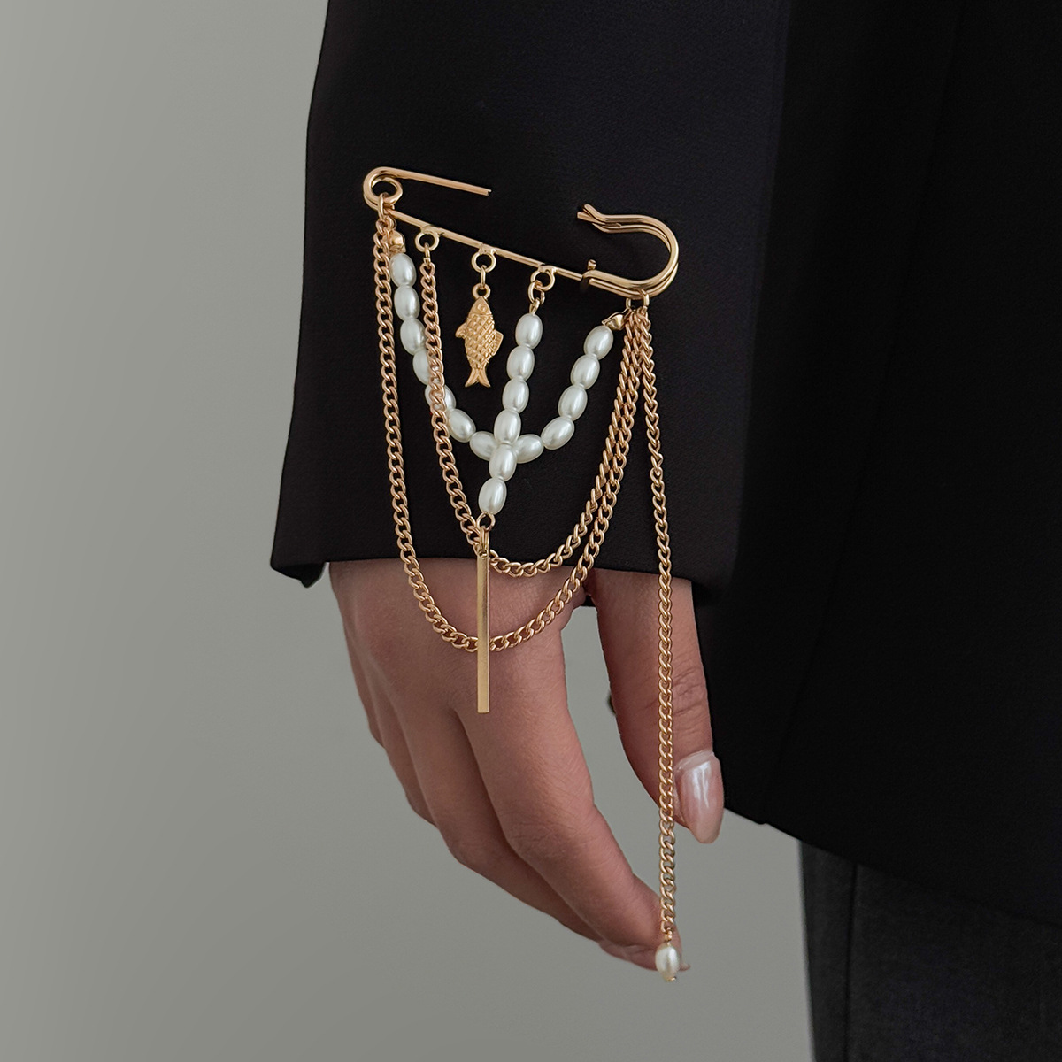 Vintage Luxury Gold Color Meta - Vintage Brooch Pin 评论和价格