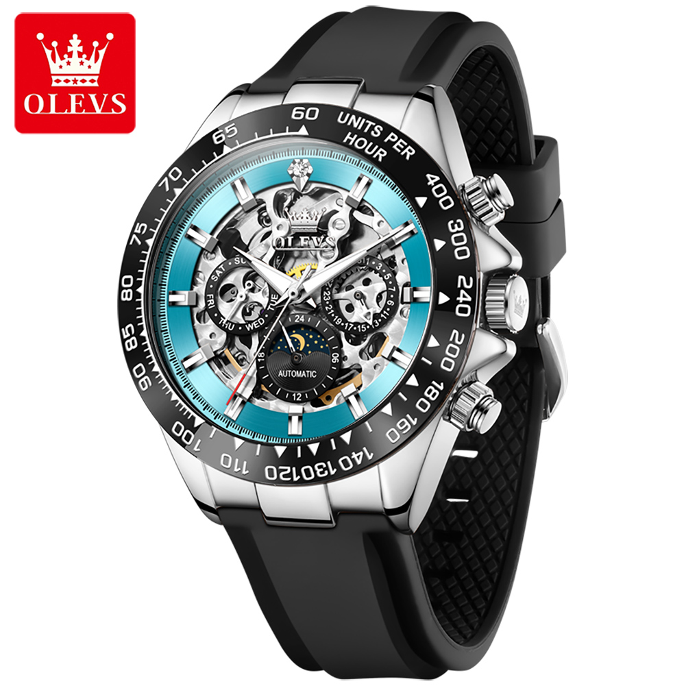OLEVS Skeleton Mechanical Mens - Automatic Watch Winder 评论和价格